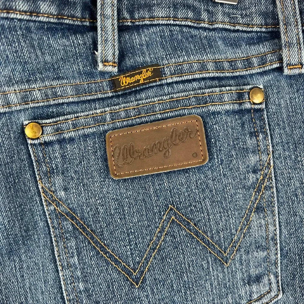 Vintage Wrangler‎ Jeans Mens 42x32 Regular Fit Denim Pants Classic Relaxed Blue